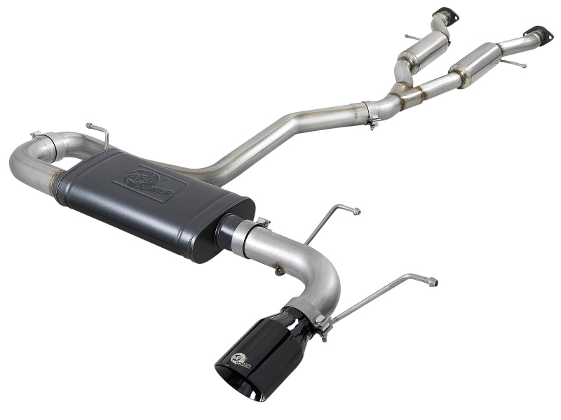 aFe Large Bore HD 3in 304 SS Cat-Back Exhaust w/ Black Tips 14-19 Jeep Grand Cherokee (WK2) V6-3.6L - eliteracefab.com