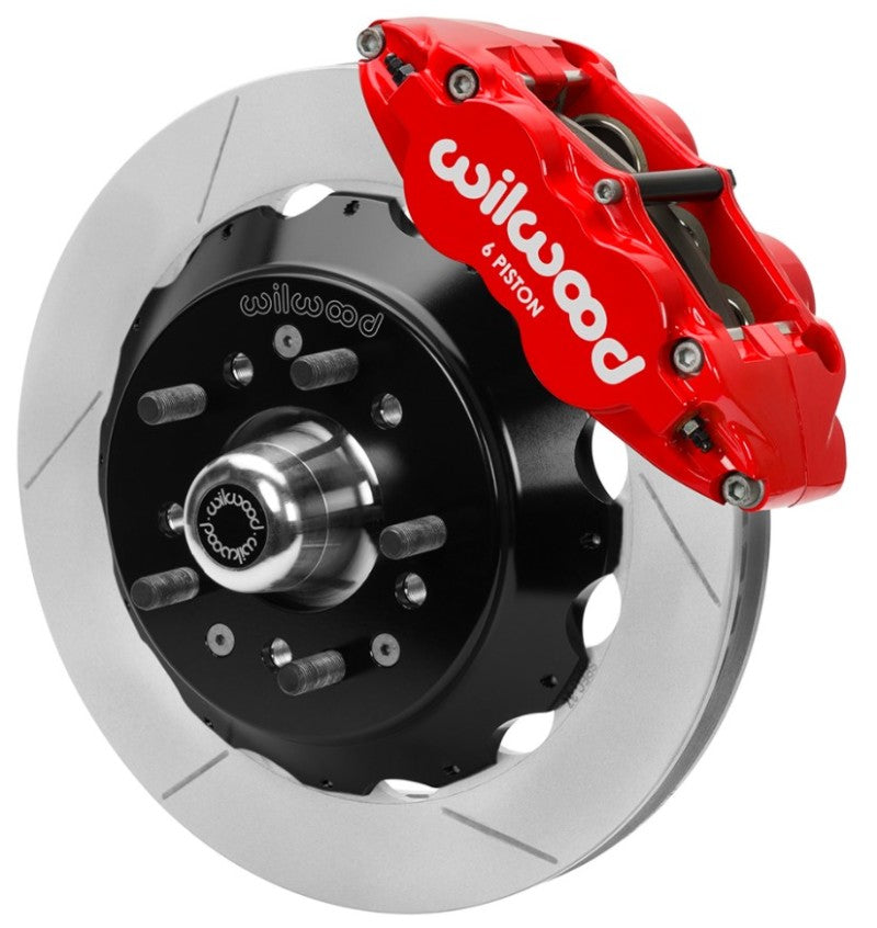 Wilwood 70-81 FBody/75-79 A&XBody FNSL6R Frt Brk Kit 12.88in Rtr Red Caliper Use w/ Pro Drop Spindle Wilwood