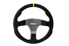 Sparco Steering Wheel R330B Suede w/ Button - eliteracefab.com