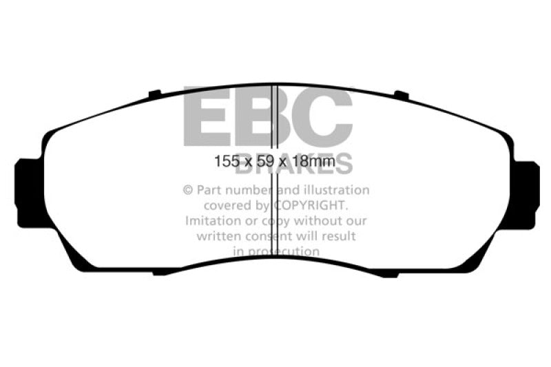 EBC 07-11 Honda CR-V 2.4 Greenstuff Front Brake Pads - eliteracefab.com