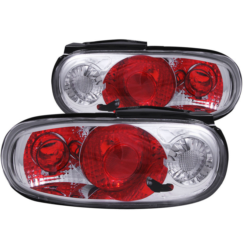 ANZO 1990-1997 Mazda Miata Taillights Chrome - eliteracefab.com