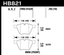 Load image into Gallery viewer, Hawk Performance Ceramic Front Brake Pads - HB821Z.756