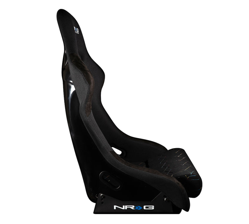 NRG FRP Bucket Seat (Black w/ Multi Color Geometric Pattern) - Large - FRP-300-MGEO-BK