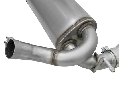 aFe Rebel Series 2.5in 409 SS Axle-Back Exhaust w/Polished Tips 07+ Jeep Wrangler (JK) V6 3.6L/3.8L - eliteracefab.com