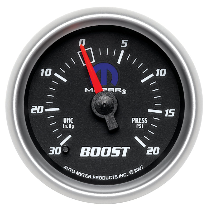 Autometer Mopar 52.4mm 30 Hg/20 PSI Vacuum/Boost Gauge.