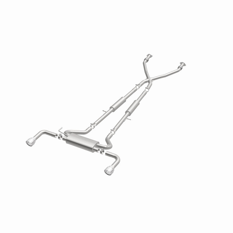 MagnaFlow 14 Infiniti Q50 V6 3.7L Cat-Back Polished Stainless Tips Dual Split Rear Exit Exhaust Magnaflow