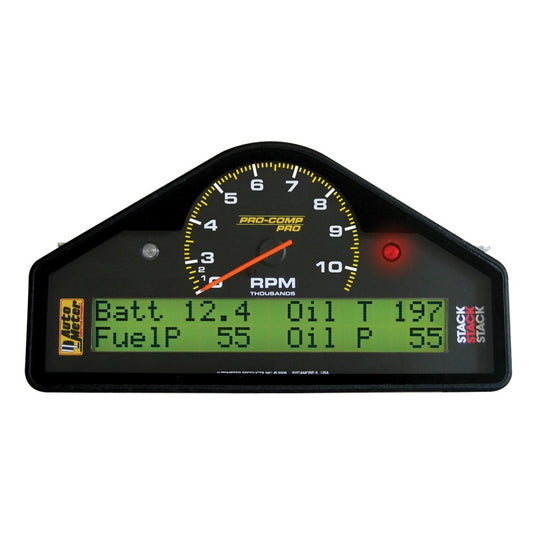 Autometer Pro-Comp Race Dash Display 0-3-10.5K RPM / MPH / FUELP / OILP / OILT / WTMP / VOLT 6013