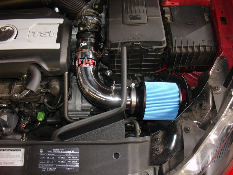 Injen 10-12 VW MK6 GTI 2.0L TSI Black Short Ram Intake w/ Heat Shield - eliteracefab.com