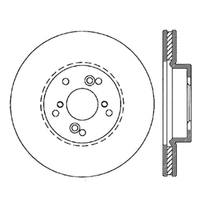 STOPTECH NISSAN 370Z / 01-03 ACURA CL / 06 EL / 04-09 TSX / 03-07 HONDA ACCORD COUPE M/T / 05-08 SE, 127.40046L - eliteracefab.com