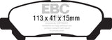 EBC Ultimax2 Rear Brake Pads - UD1325