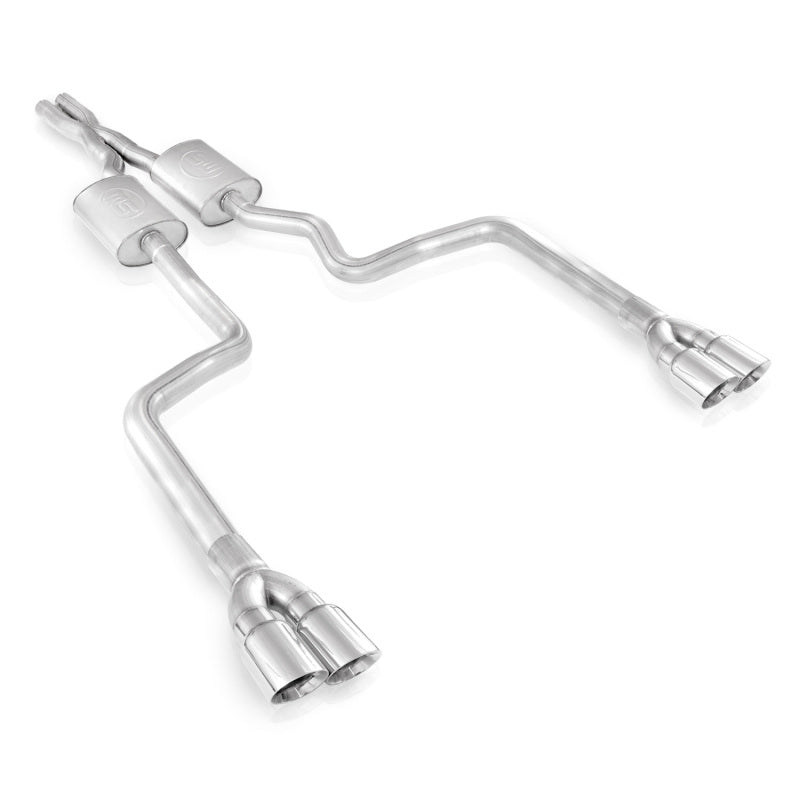Stainless Works 2008-14 Challenger 3in Catback X-Pipe S-Tube Mufflers 3-1/2in Tips Stainless Works