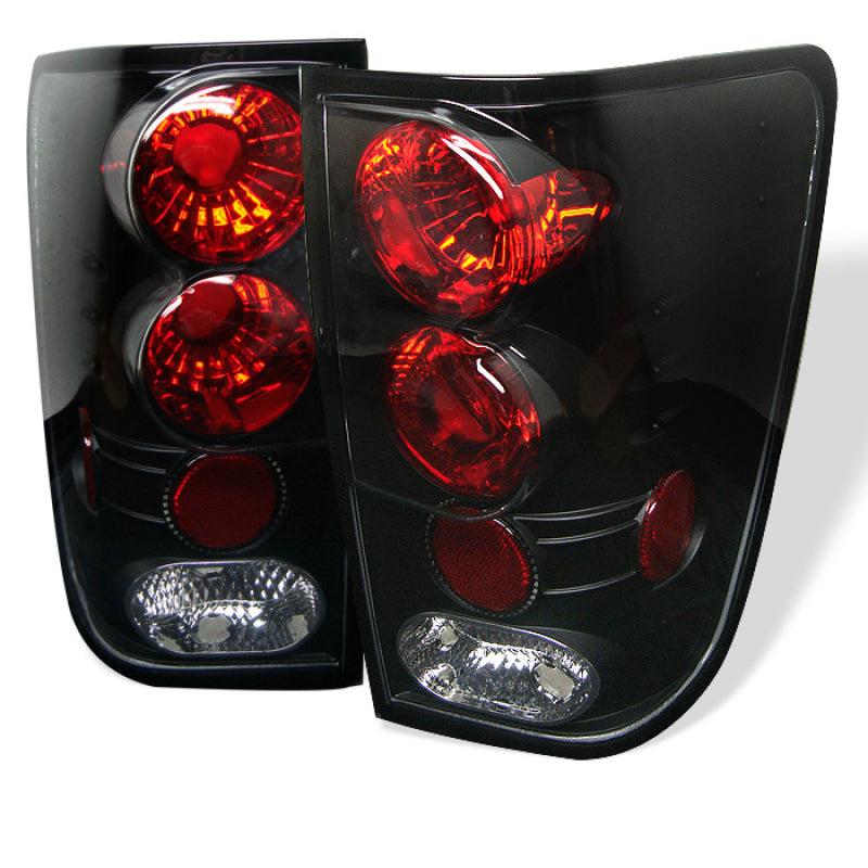 Spyder Nissan Titan 04-14 Euro Style Tail Lights Black ALT-YD-NTI04-BK - eliteracefab.com