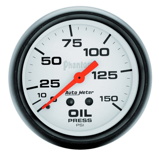 Autometer Phantom 66.7mm 0-150 PSI Mechanical Oil Pressure Gauge 5823