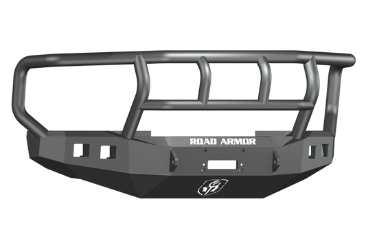 Road Armor 08-10 Ford F-250 Stealth Front Winch Bumper w/Titan II Guard Wide Flare - Tex Blk Road Armor