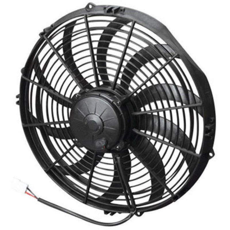 SPAL 1652 CFM 14in High Performance Fan - Pull / Curved (VA08-AP71/LL-53A) - eliteracefab.com