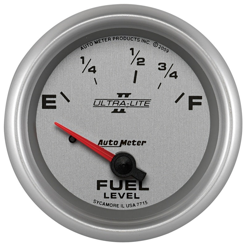 Autometer Ultra-Lite II 2 5/8in 73E-10F SSE Fuel Level Gauge 7715