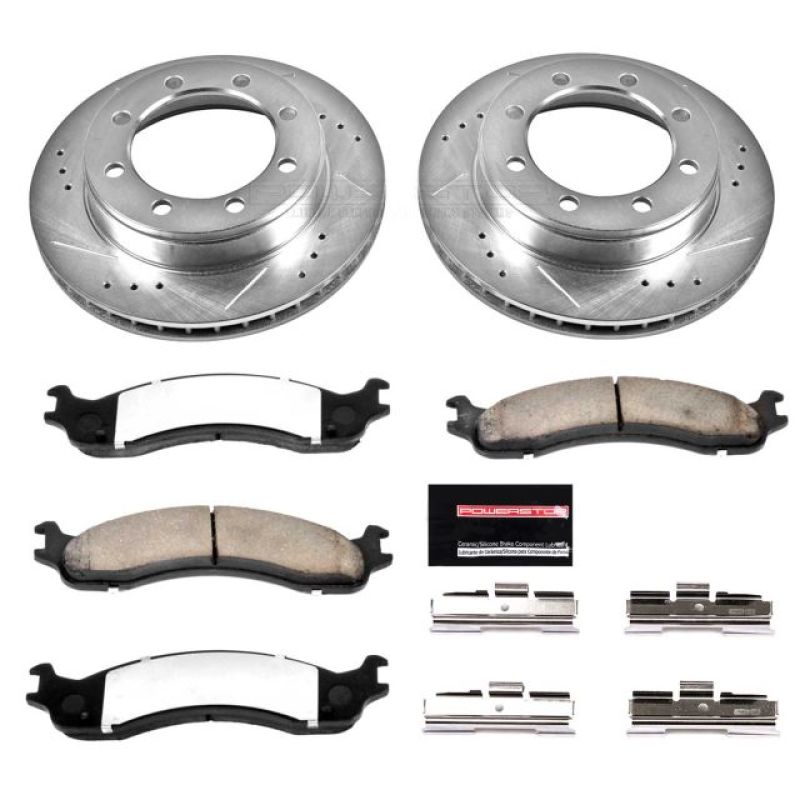 Power Stop 95-99 Ford F-250 Front Z36 Truck & Tow Brake Kit - eliteracefab.com