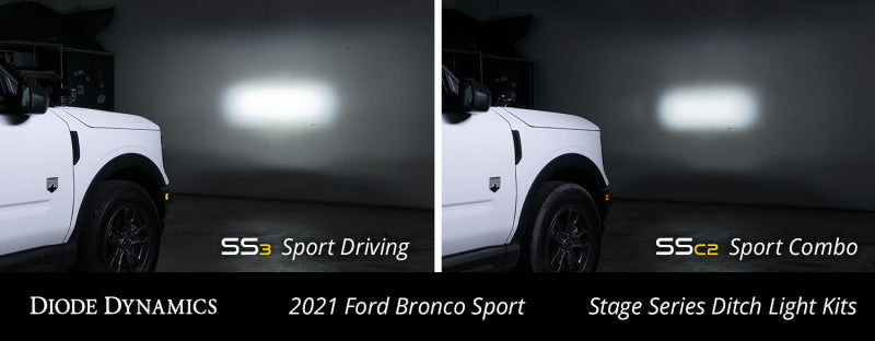 Diode Dynamics 2021 Ford Bronco Sport Ditch Light Brackets