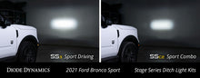 Load image into Gallery viewer, Diode Dynamics 2021 Ford Bronco Sport SS3 LED Ditch Light Kit - Pro White Combo