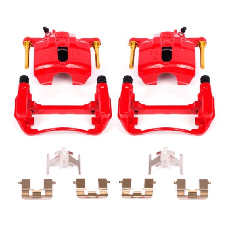 Power Stop 97-99 Acura CL Front Red Calipers w/Brackets - Pair - eliteracefab.com