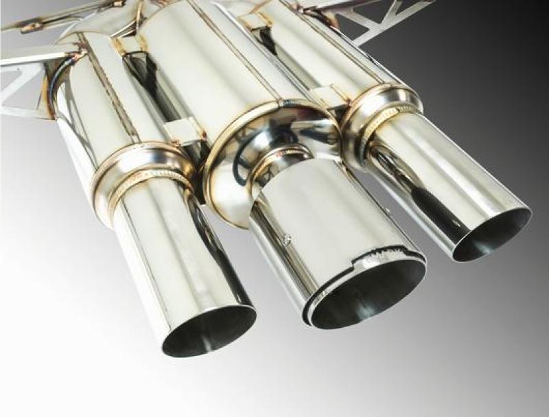 Remark Catback Exhaust 2017+ Honda Civic Type-R Spec III-Triple Tip Stainless Steel Tip Cover (Res) Remark