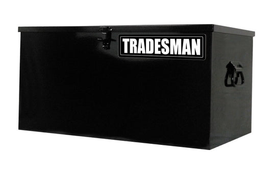 Tradesman Steel Job Site Box/Chest (Light Duty/Small) (24in.) - Black Tradesman