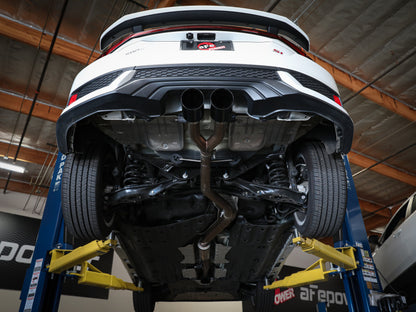 aFe Takeda 2.5in 304SS Cat-Back Exhaust System 17-20 Honda Civic SI Coupe L4-1.5L (t) - Black Tip aFe