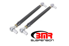 BMR 79-98 Fox Mustang Chrome Moly Lower Control Arms w/ Double Adj. Rod Ends - Black Hammertone MTCA052H