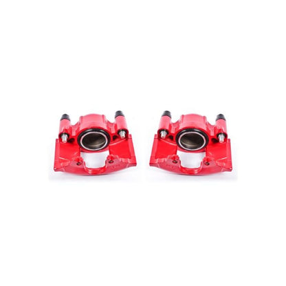 Power Stop 90-93 Cadillac Commercial Chassis Front Red Calipers w/o Brackets - Pair - eliteracefab.com