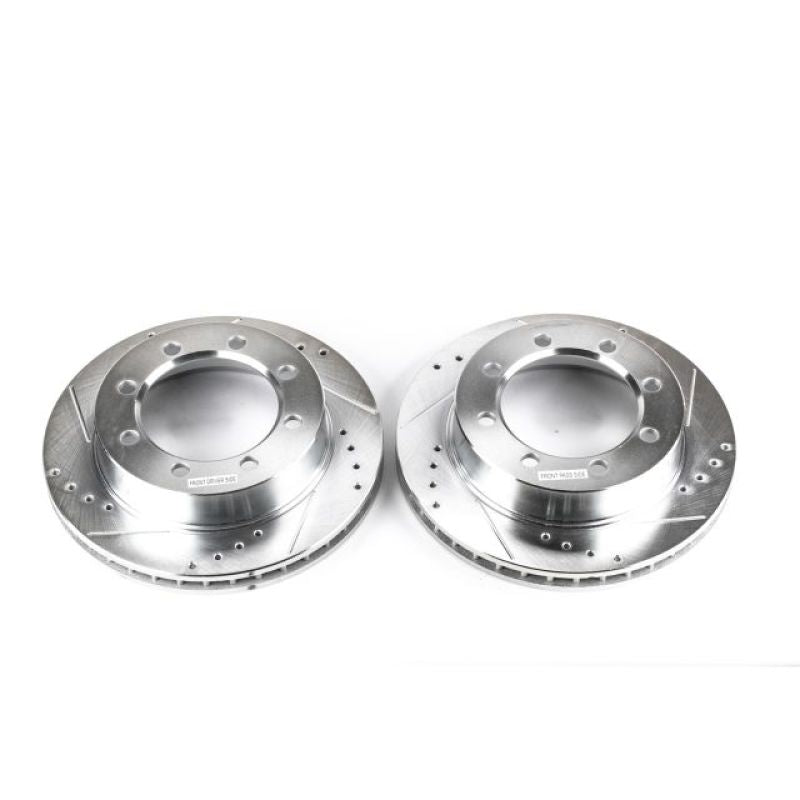 Power Stop 95-99 Ford F-250 Front Evolution Drilled & Slotted Rotors - Pair PowerStop