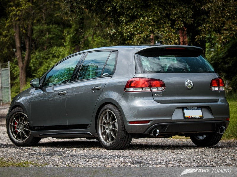 AWE Tuning Mk6 GTI Performance Catback - Chrome Silver Round Tips - eliteracefab.com