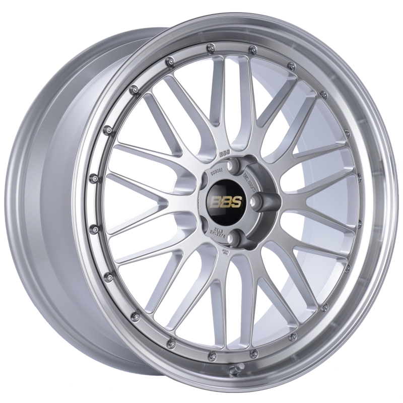 BBS LM 21x9 5x120 ET32 Diamond Silver Center Diamond Cut Lip Wheel -82mm PFS/Clip Required BBS