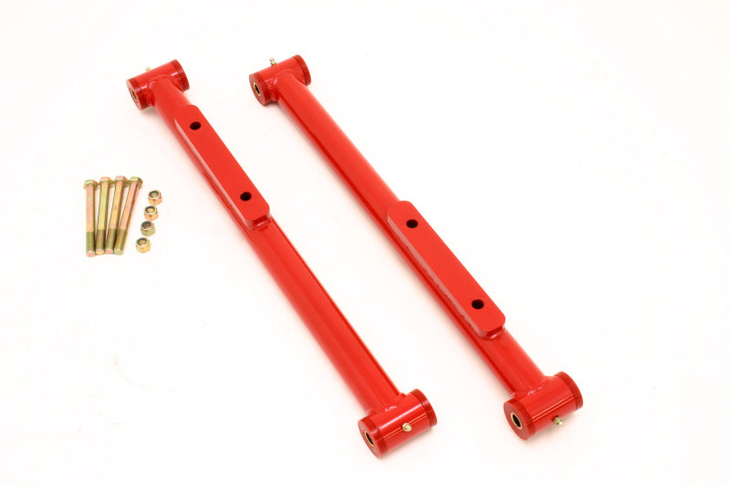 BMR 91-96 B-Body Non-Adj. STD. Length Lower Control Arms (Polyurethane) - Red