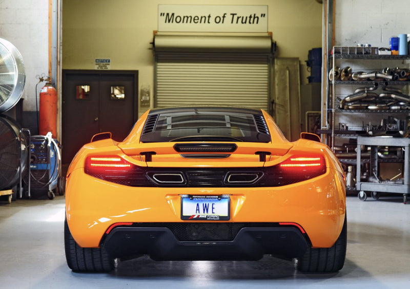 AWE Tuning McLaren MP4-12C Performance Exhaust - Machined Tips AWE Tuning