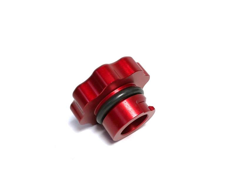 Fleece Performance 01-16 GM 2500/3500 Duramax Billet Oil Cap Cover - Red - eliteracefab.com