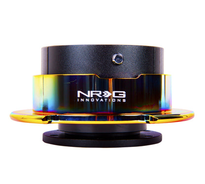 NRG Quick Release Gen 2.5 Black Body Neo Chrome Ring - eliteracefab.com