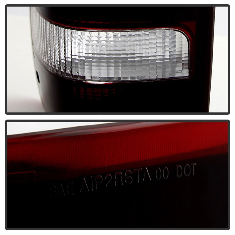 Xtune Ford Ranger 93-97 OE Style Tail Lights Red Smoked ALT-JH-FR93-OE-RSM - eliteracefab.com