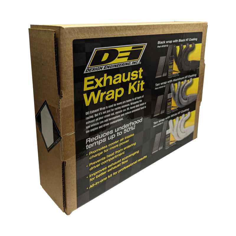 DEI Exhaust Wrap Kit - Tan Wrap and White HT DEI