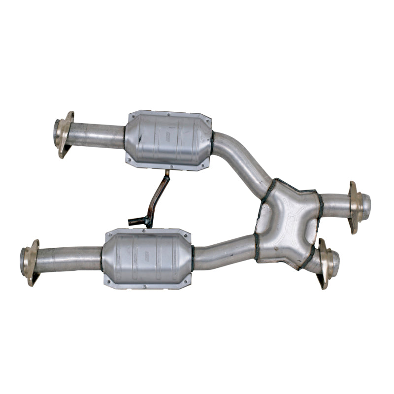 BBK 79-93 Mustang 5.0 Short Mid X Pipe With Catalytic Converters 2-1/2 For BBK Long Tube Headers BBK