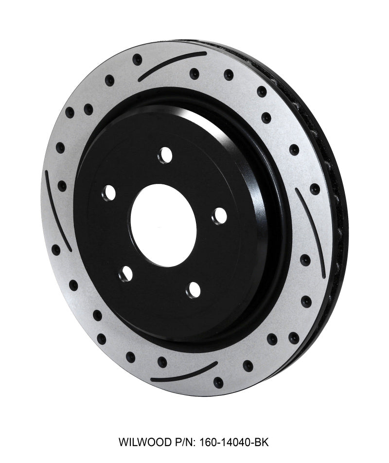 Wilwood Rotor-Rear-SRP-C5/C6 Vette-RH-BLK 12.00 x 1.03 - 5 x 4.75in - eliteracefab.com