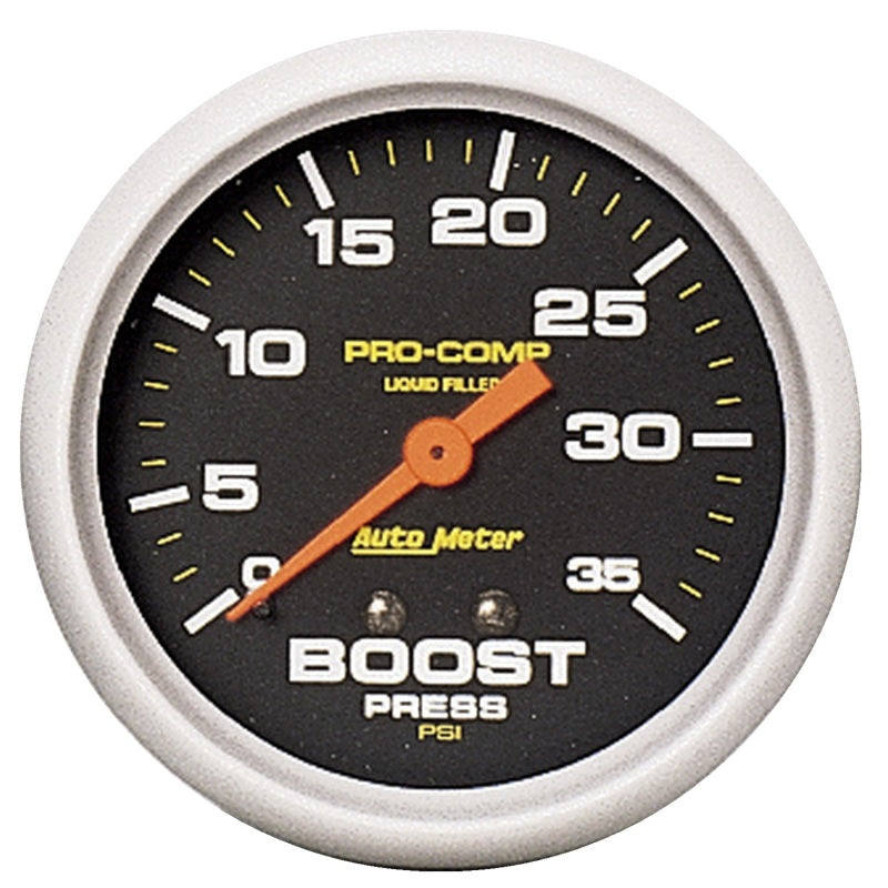 Autometer Pro-Comp 2 5/8in 0-35 PSI Liquid Filled Mech Boost Pressure Gauge 5404