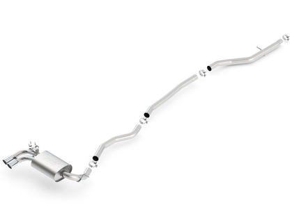 Borla 12-15 BMW 328i Sedan 2.0L AT/MT RWD Dual Left Rear Exit Catback Exhaust - eliteracefab.com