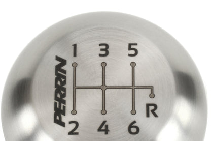 Perrin 17-18 Honda Civic Brushed Stainless Steel Large Shift Knob - 6 Speed - eliteracefab.com