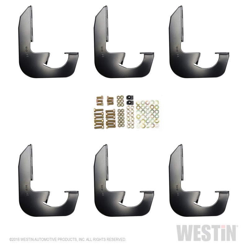 Westin 2005-2015 Nissan Frontier Crew/King/Ext Cab Running Board Mount Kit - Black - eliteracefab.com