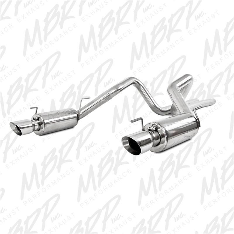 MBRP 05-09 Ford Shelby GT500 / GT Dual Split Rear Street Version 4in Tips T409 Exhaust System - eliteracefab.com