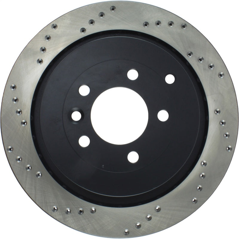 StopTech 05-09 Land Rover LR3 / 06-13 Land Rover Range Rover Sport Drilled Right Rear Cryo Rotor Stoptech