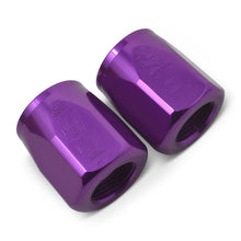 Load image into Gallery viewer, Russell Performance 2-Piece -8 AN Anodized Full Flow Swivel Hose End Sockets (Qty 2) - Purple