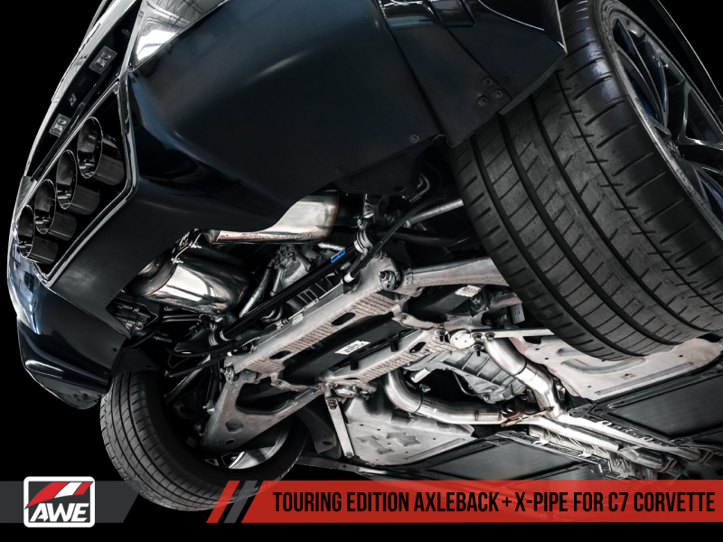 AWE Tuning 14-19 Chevy Corvette C7 Z06/ZR1 (w/o AFM) Touring Edition Axle-Back Exhaust w/Black Tips - eliteracefab.com