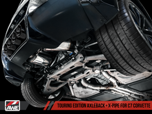 Load image into Gallery viewer, AWE Tuning 14-19 Chevy Corvette C7 Z06/ZR1 (w/o AFM) Touring Edition Axle-Back Exhaust w/Black Tips - eliteracefab.com