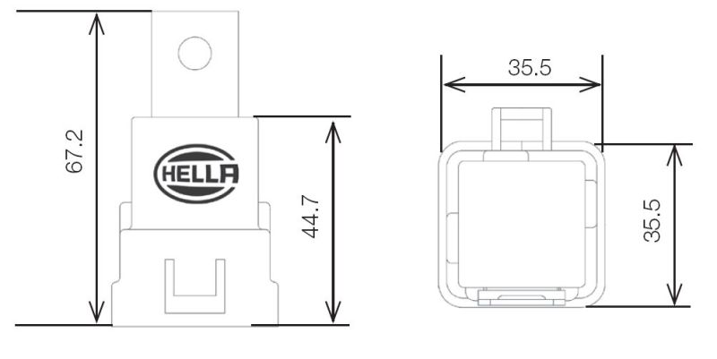 Hella Relay 12V 20/40A Spdt Res Wthr Bkt - eliteracefab.com